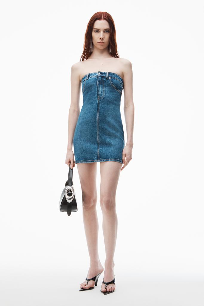 Alexander Wang Tube Dress in Comfort Stretch Denim