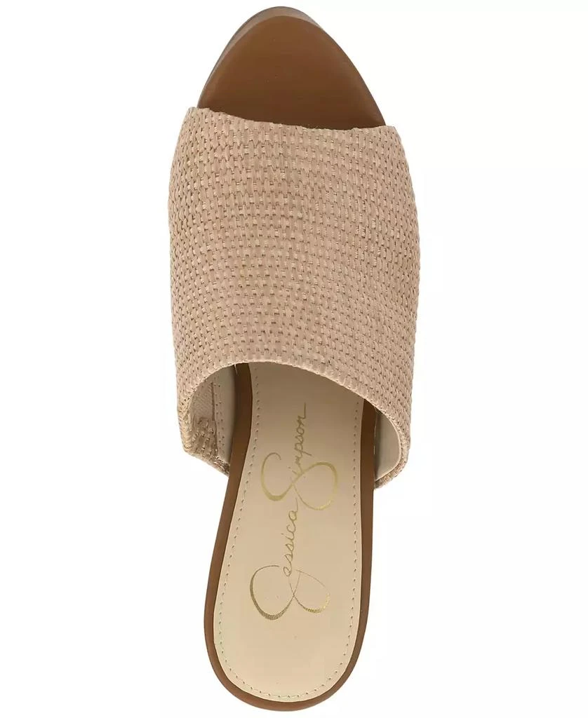 Jessica Simpson Women's Shelbie Block Heel Platform Mules 4