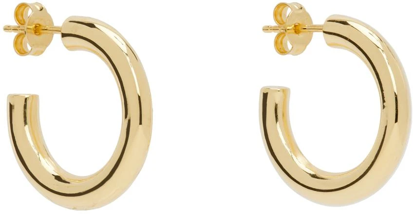 LEMAIRE Gold Small Classic Hoop Earrings 2