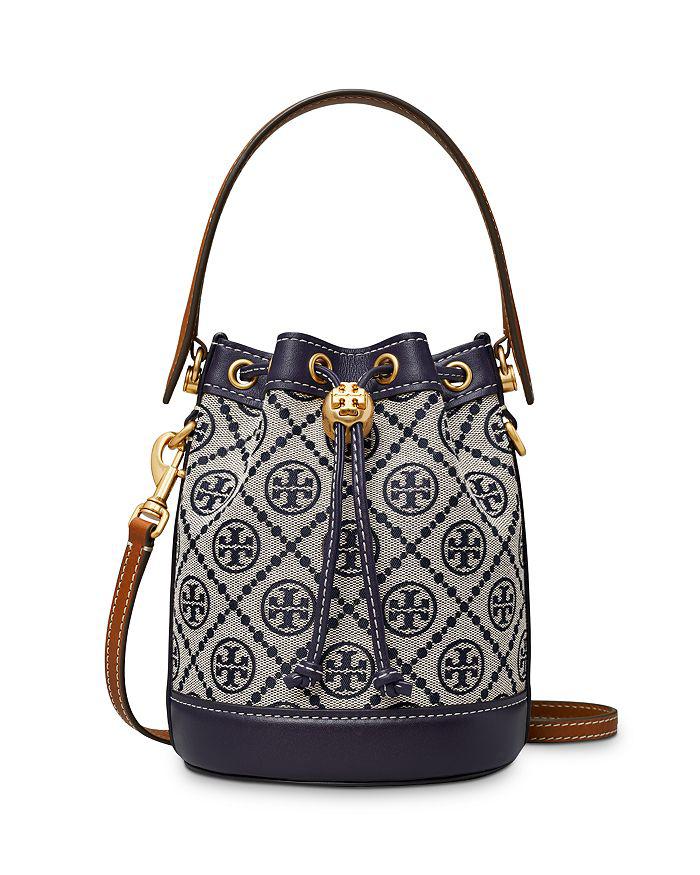 Tory Burch T Monogram Jacquard Mini Bucket Bag