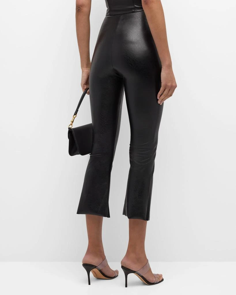 Commando Faux Leather Cropped Flare Pants 6