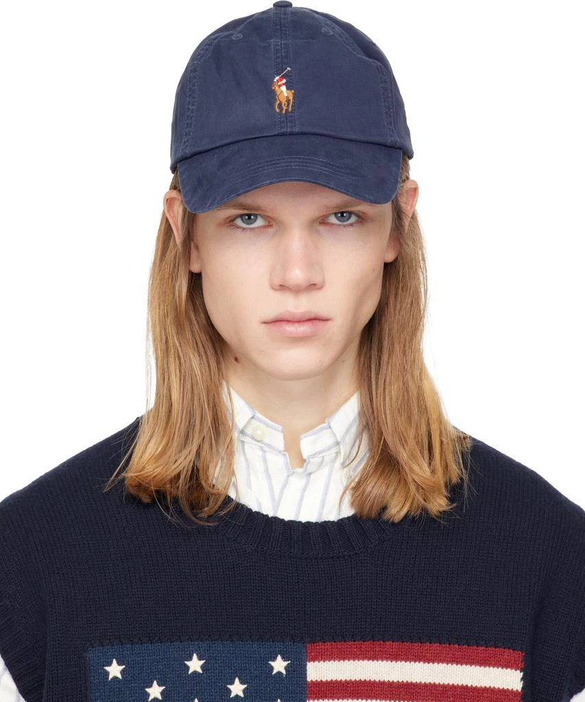 Ralph Lauren Navy Stretch-Cotton Twill Ball Cap