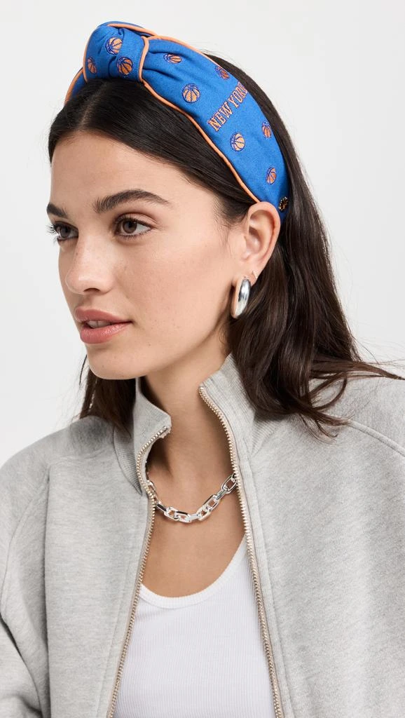 Lele Sadoughi Lele x New York Knicks Embroidered Headband 2