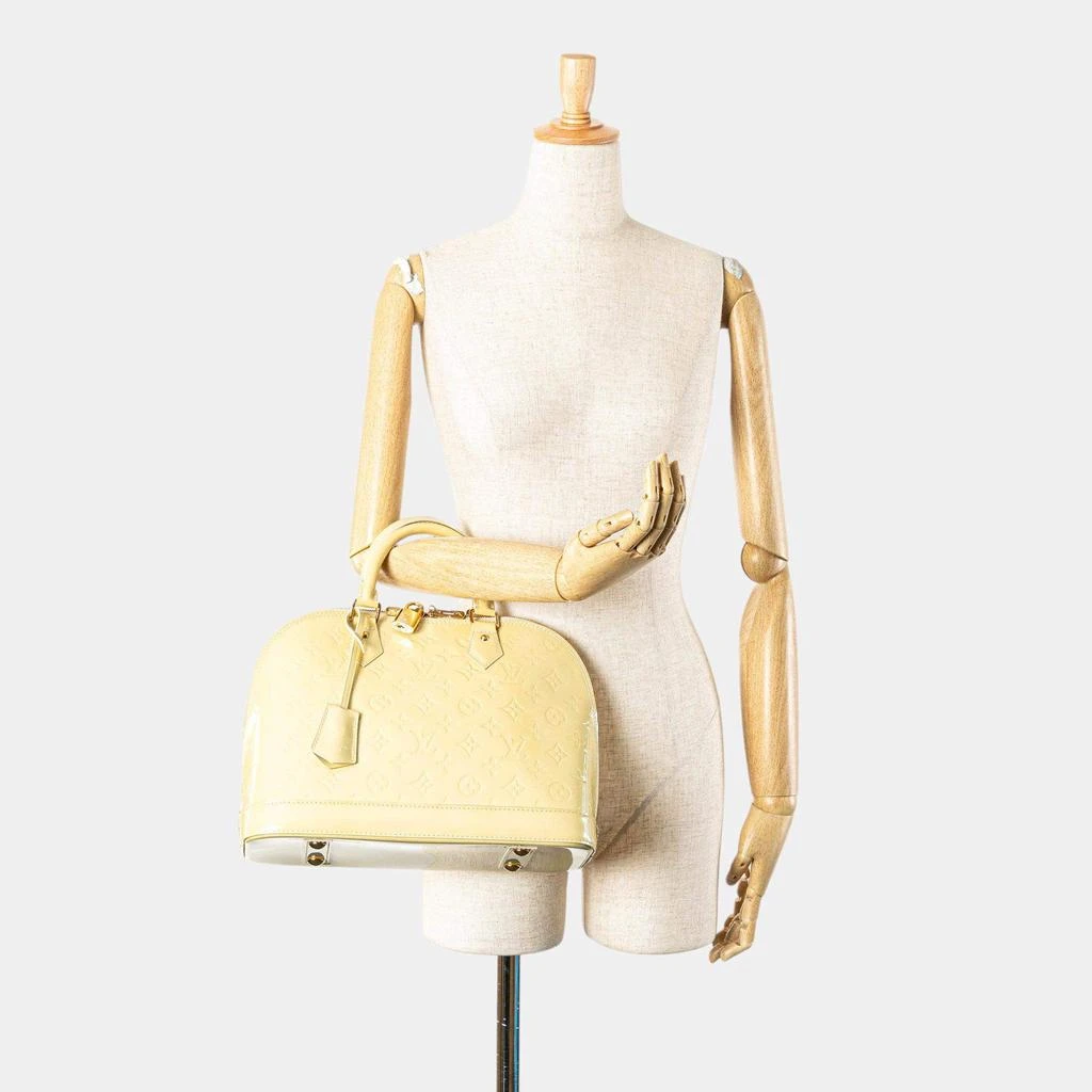 Louis Vuitton Louis Vuitton Yellow Monogram Vernis Alma PM Handbag 2