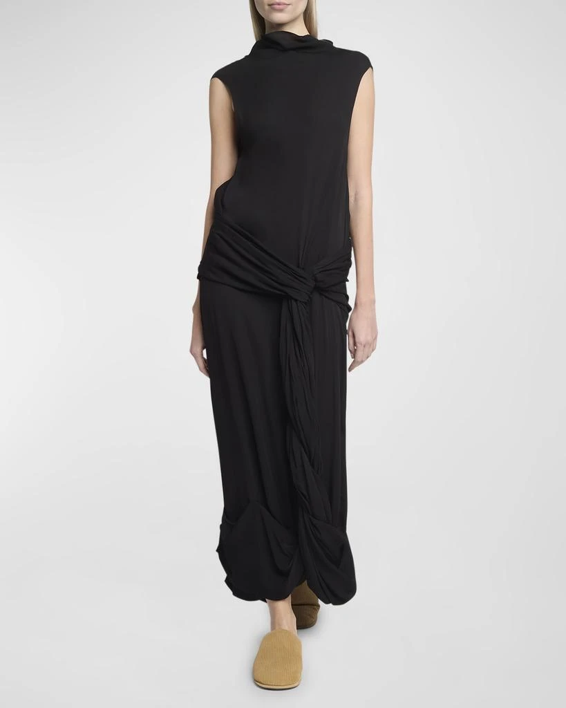 JW Anderson Twisted Drape Sleeveless Backless Maxi Dress 6