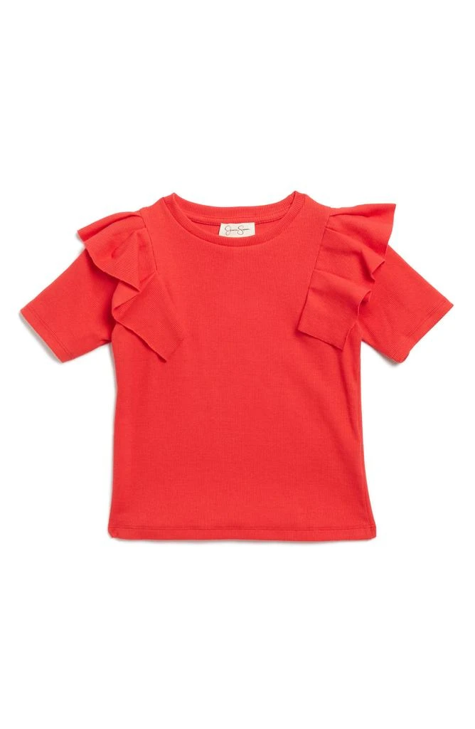 Jessica Simpson Kids' Ruffle Rib T-Shirt 1