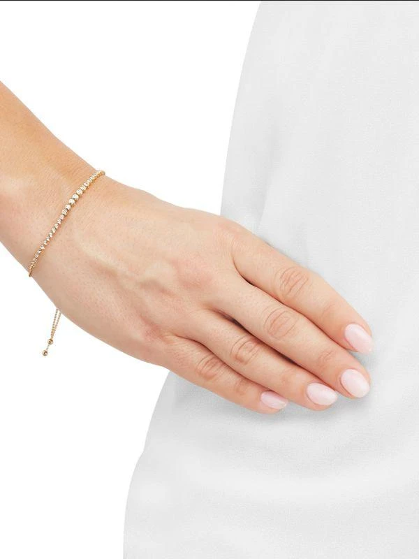 Saks Fifth Avenue 14K Yellow Gold & 0.25 TCW Diamond Bolo Bracelet 4
