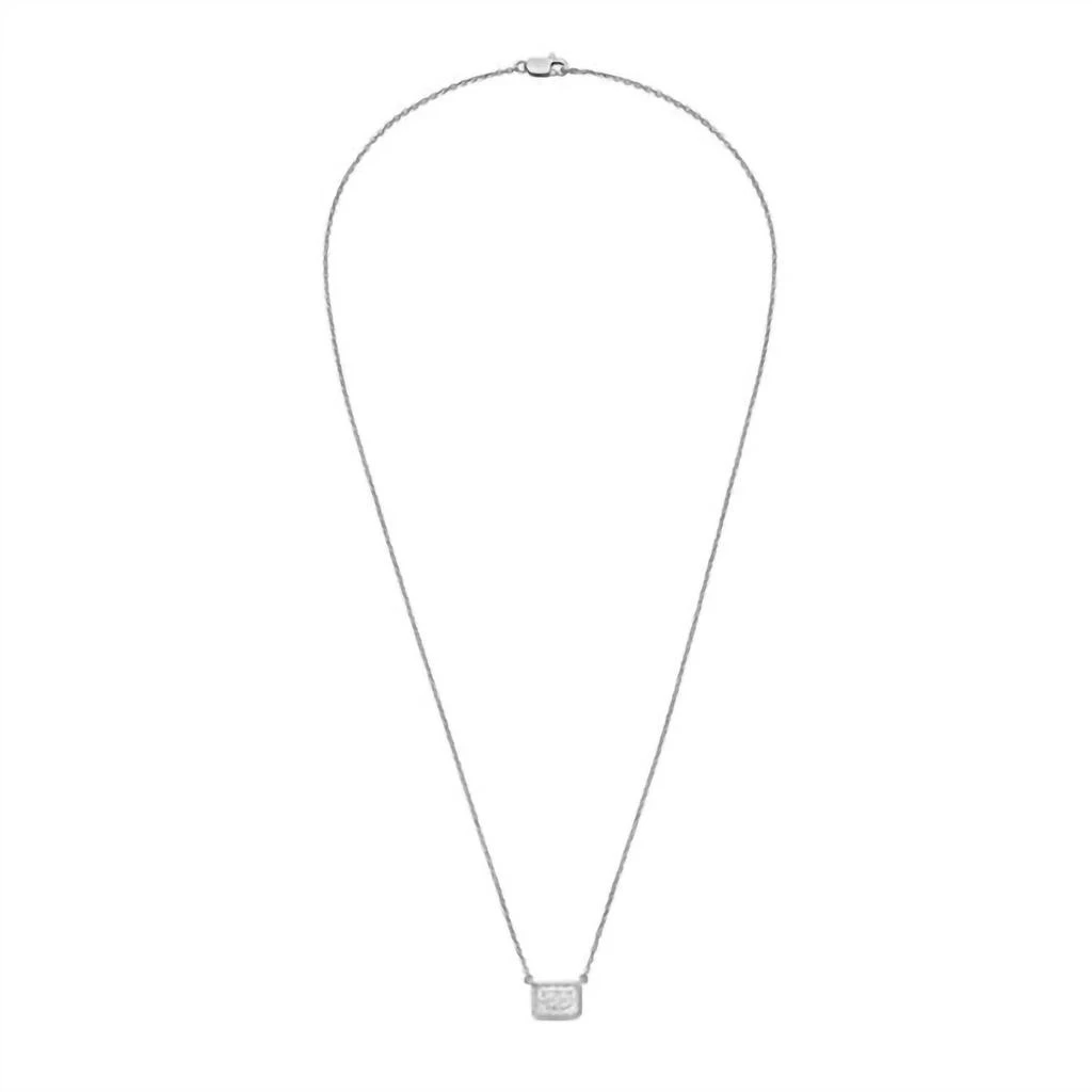 Diana M Jewels Diana M Jewels - Women
s 1.00 Carat Lab-grown Diamond Radiant Bezel Necklace - Delicate 2