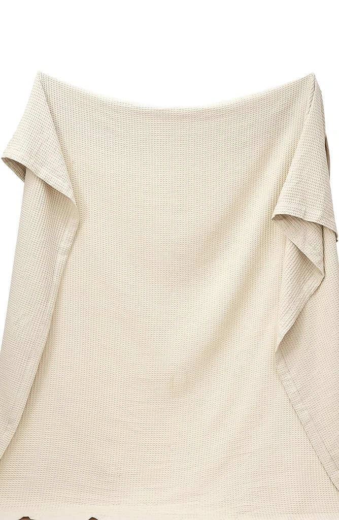 Woven 
Weft Super Soft Cotton All-Season Waffle Weave Throw Blanket 3