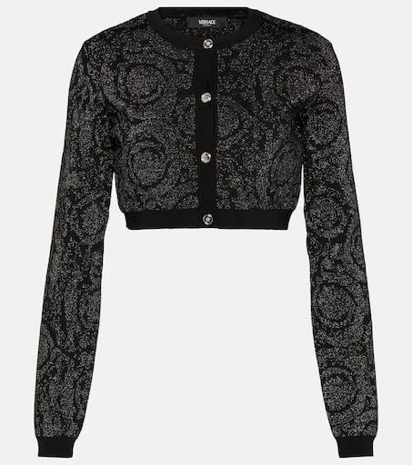 Versace Barocco cropped cardigan 1