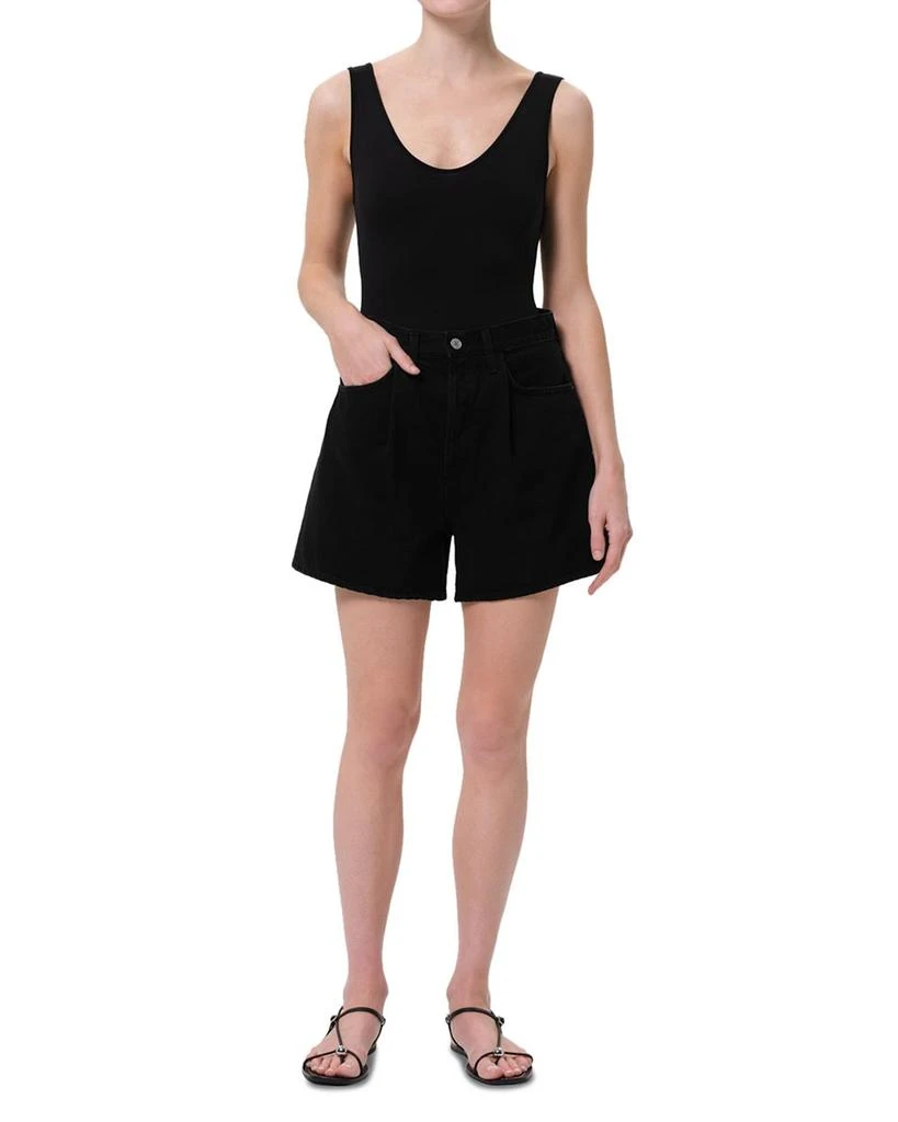 AGOLDE Rhoda Pleated A Line Shorts 2