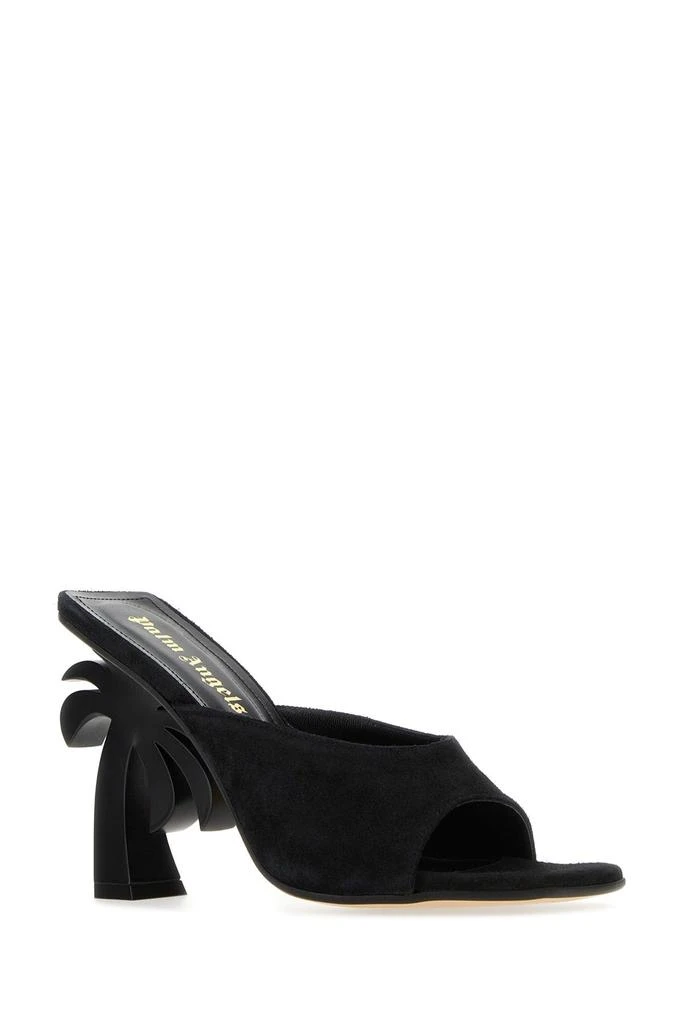 Palm Angels Black suede mules 1