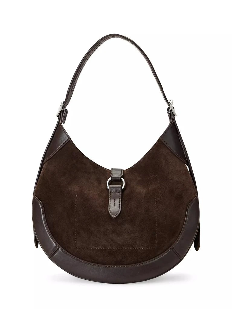 Ralph Lauren Polo ID Small Suede Shoulder Bag 6