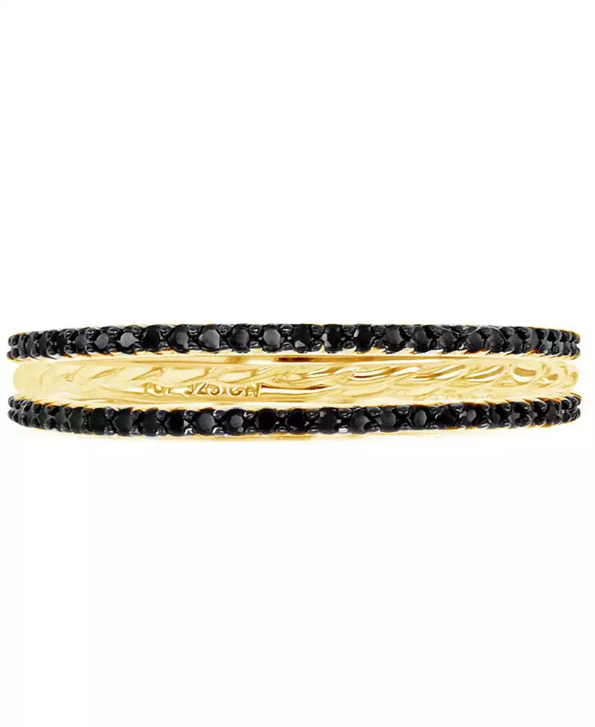 Macy's Macy’s Cubic Zirconia Ring Trio Stack (1.044 ct. t.w.) in 14K Yellow Gold Over Sterling Silver