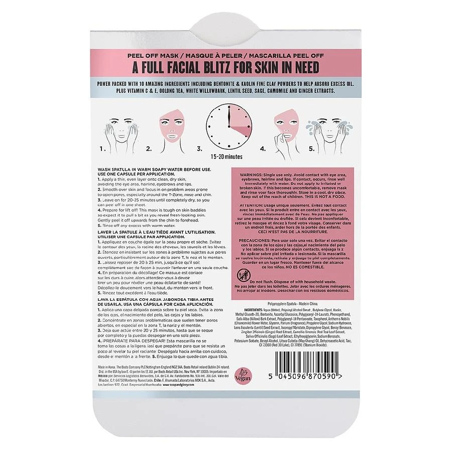 Soap & Glory What a Peeling! De-Clog Peel Mask 3
