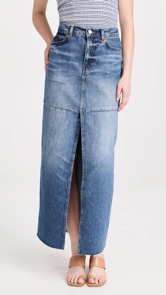 Reformation Tazz Maxi Denim Skirt 6