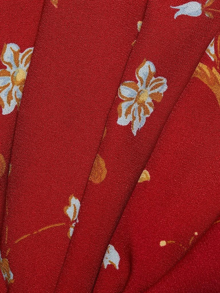 Reformation Clemence Floral Crepe Wrap Top 7