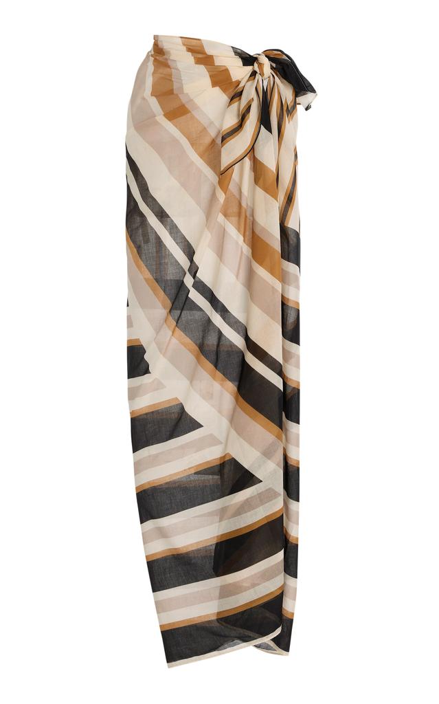 Soleil Soleil Soleil Soleil - Exclusive Square Pareo - Stripe - OS - Moda Operandi