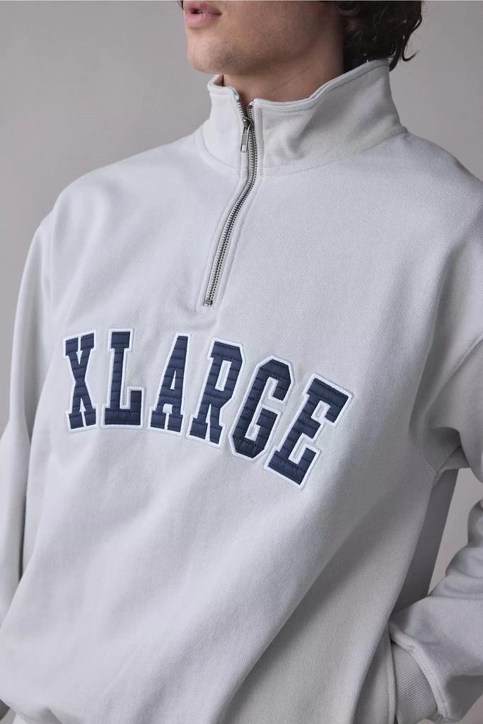 XLARGE XLARGE Arch Logo Graphic Half Zip Pullover Sweatshirt 4