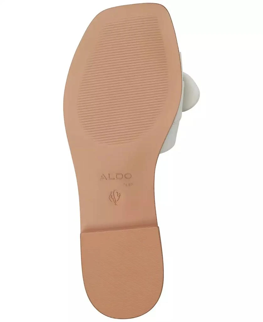 ALDO Women's Lavinia Knot-Trim Slide Flat Sandals 5