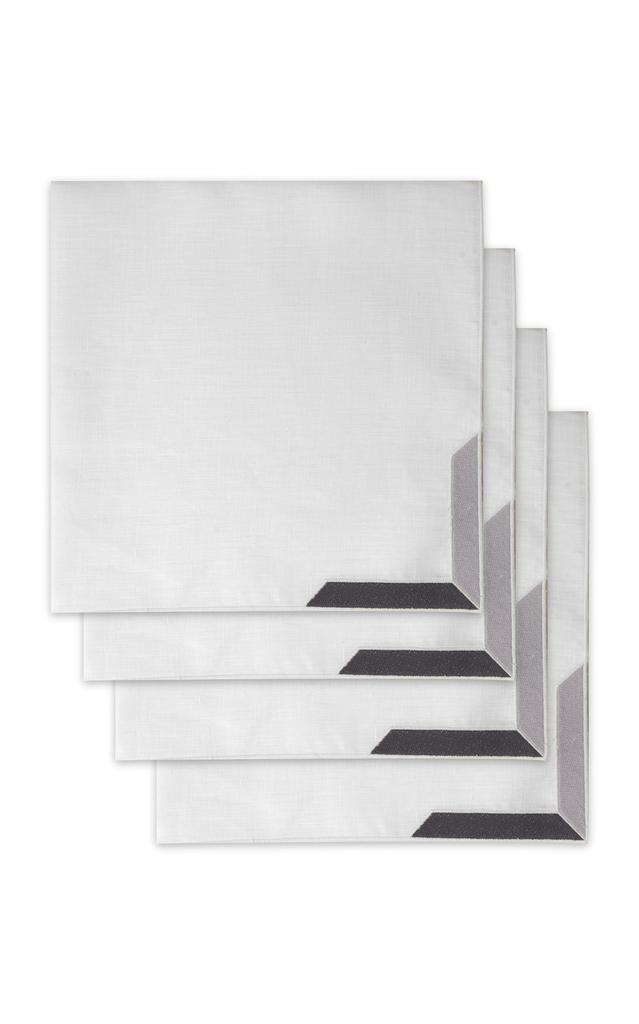 MoDA Moda Domus - Los Encajeros for Moda Domus; Set-of-4 Save Venice Napkins - Black - Moda Operandi