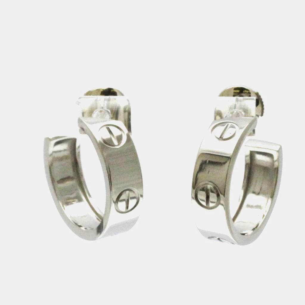 Cartier Cartier 18K White Gold Love Hoop Earrings 1