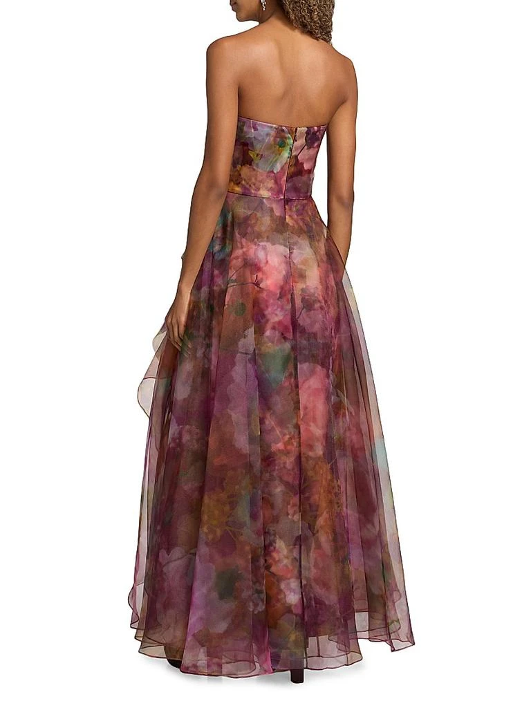 Theia Floria Organza Strapless Gown 5