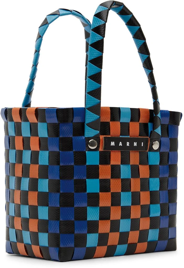 Marni Kids Blue & Orange Micro Basket Tote 2