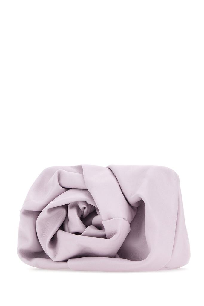 【関税&送料込】Burberry Ivory Nappa Leather Rose Clutch Burberry Ivory Nappa Leather Rose Clutch in Natural | Lyst