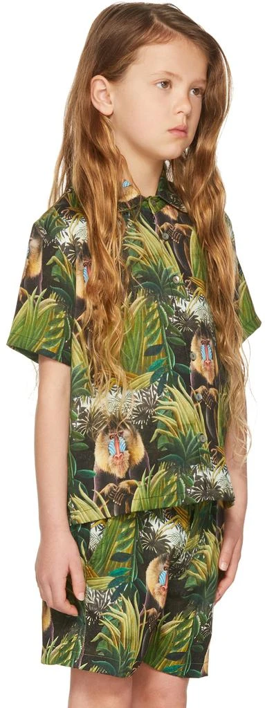 Endless Joy SSENSE Exclusive Kids Green Mandril Short Sleeve Shirt 2