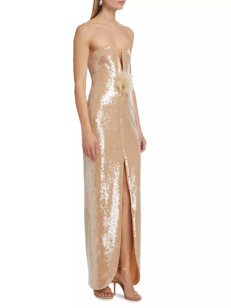 Self Portrait Sequined Column Gown 4