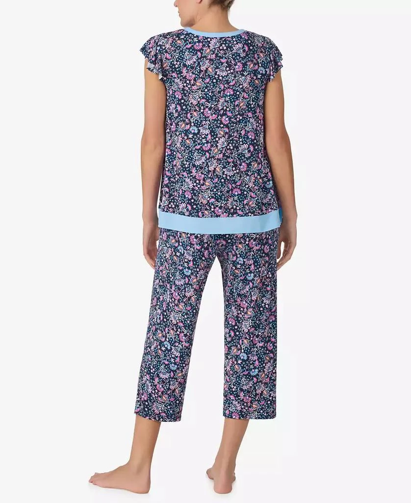 Ellen Tracy Women's Short Sleeve Cropped PJ Set 6