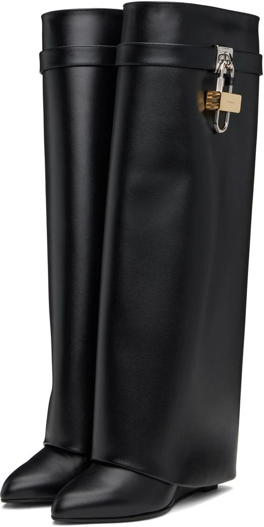 Givenchy Black Shark Lock Tall Boots 5