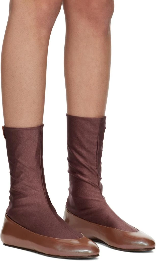 Kiko Kostadinov Brown Proxima Short Ballerina Flats 4