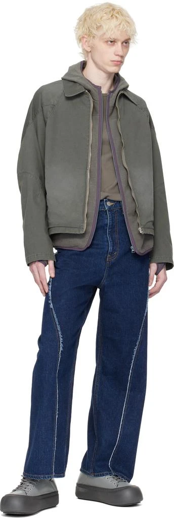 JieDa Gray Zip Hoodie 4