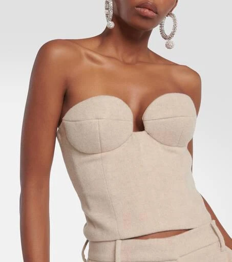Magda Butrym Cashmere bustier 4