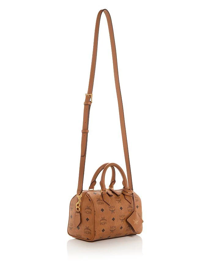 MCM Ella Boston Visetos Small Top Handle Bag 4