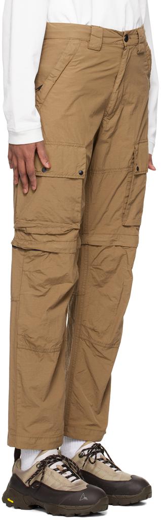 C.P. Company Brown Garment-Dyed Cargo Pants