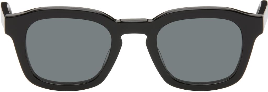 Thom Browne Black Acetate Rectangular Sunglasses