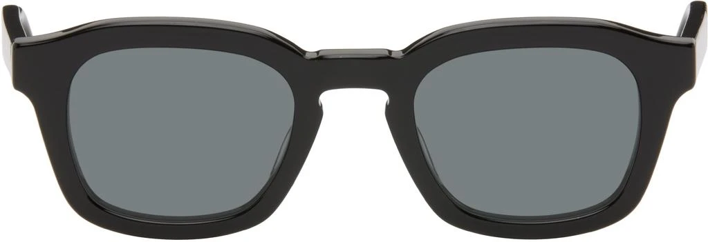 Thom Browne Black Acetate Rectangular Sunglasses 1