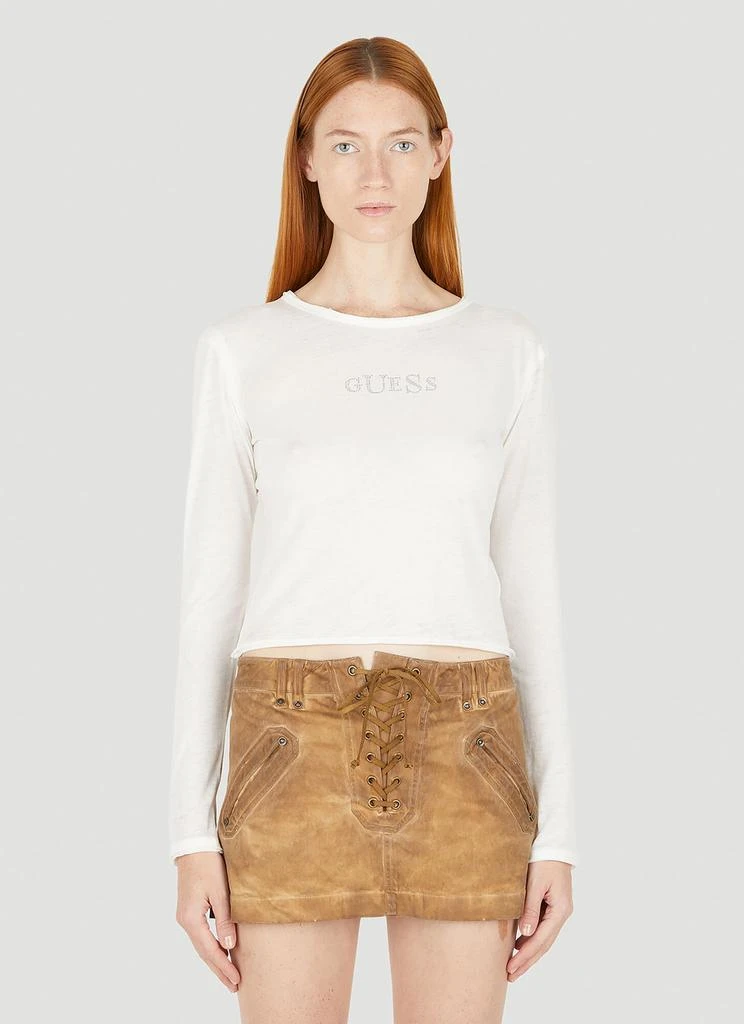 Guess USA Logo Long Sleeve T-Shirt 1