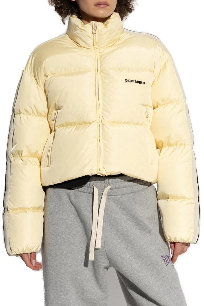 Palm Angels Palm Angels Logo Embroidered Cropped Down Jacket 2