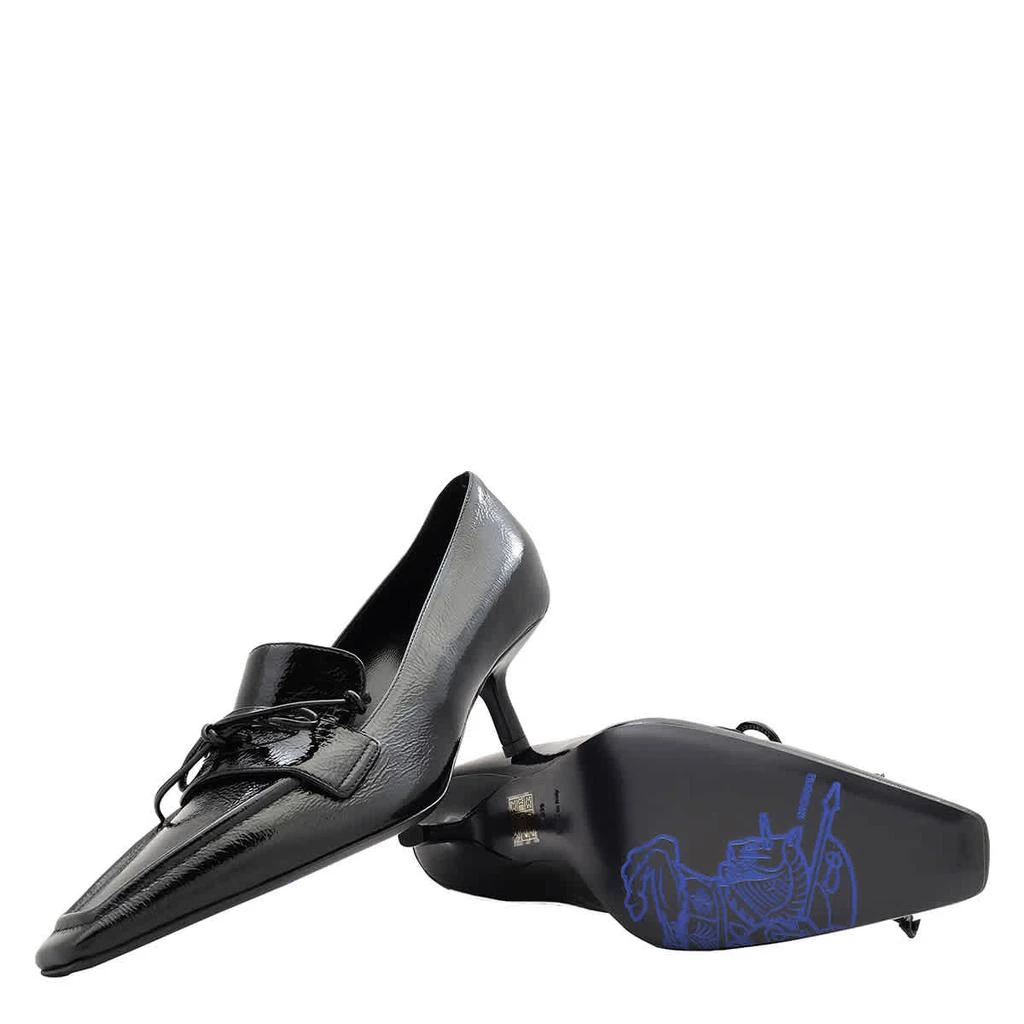 Shop Black Leather Storm Court Pumps on Sale at BeyondStyle 