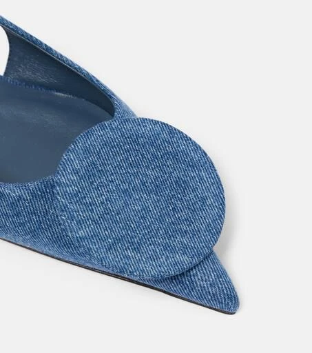 Jacquemus Les Slingbacks Duelo Plates denim flats 6