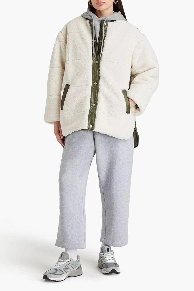 FRAME Shell-paneled faux shearling jacket 2
