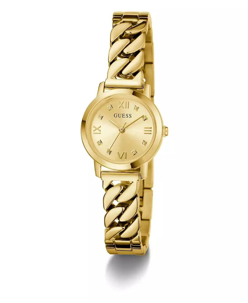 GUESS Women's Analog Gold Tone Steel Watch, 25mm 5