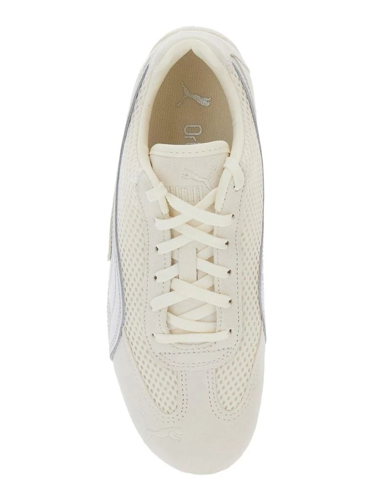Puma speedcat Beige Low Top Sneakers With Logo Patch On The Tongue And Formstrip Logo Detail On The Sidei N Leather And Mesh Unisex 2