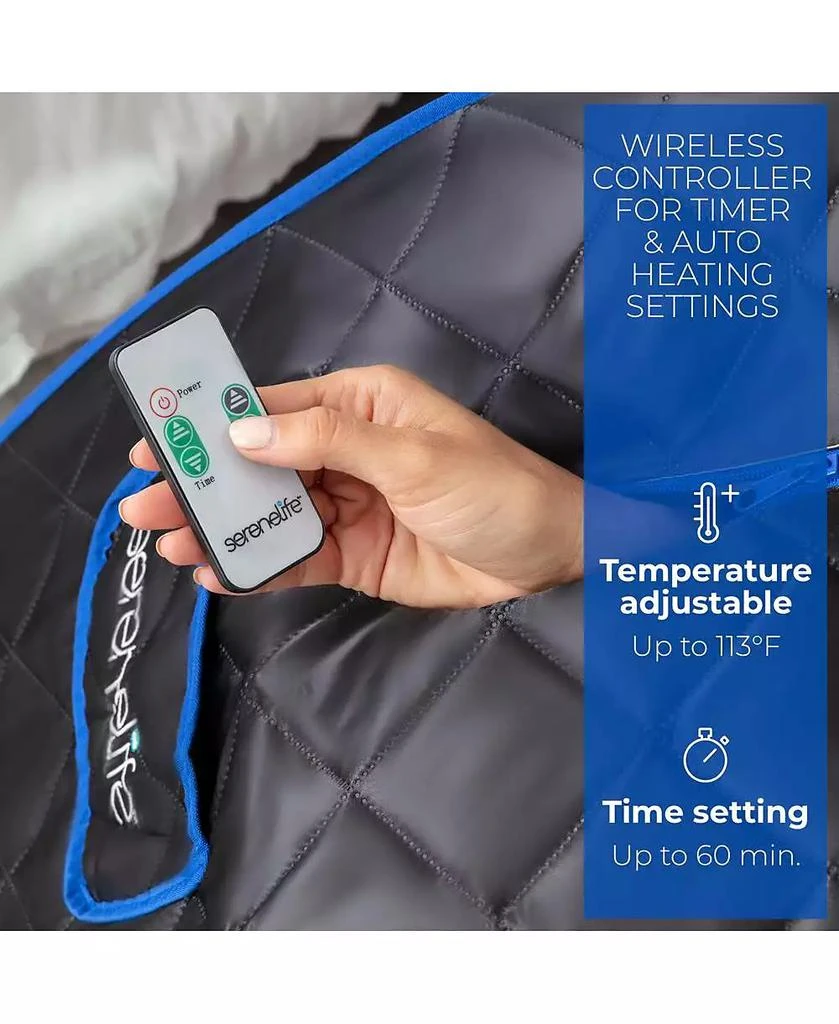 SereneLife Compact 
Portable Steam Sauna With Foldable Chair 5