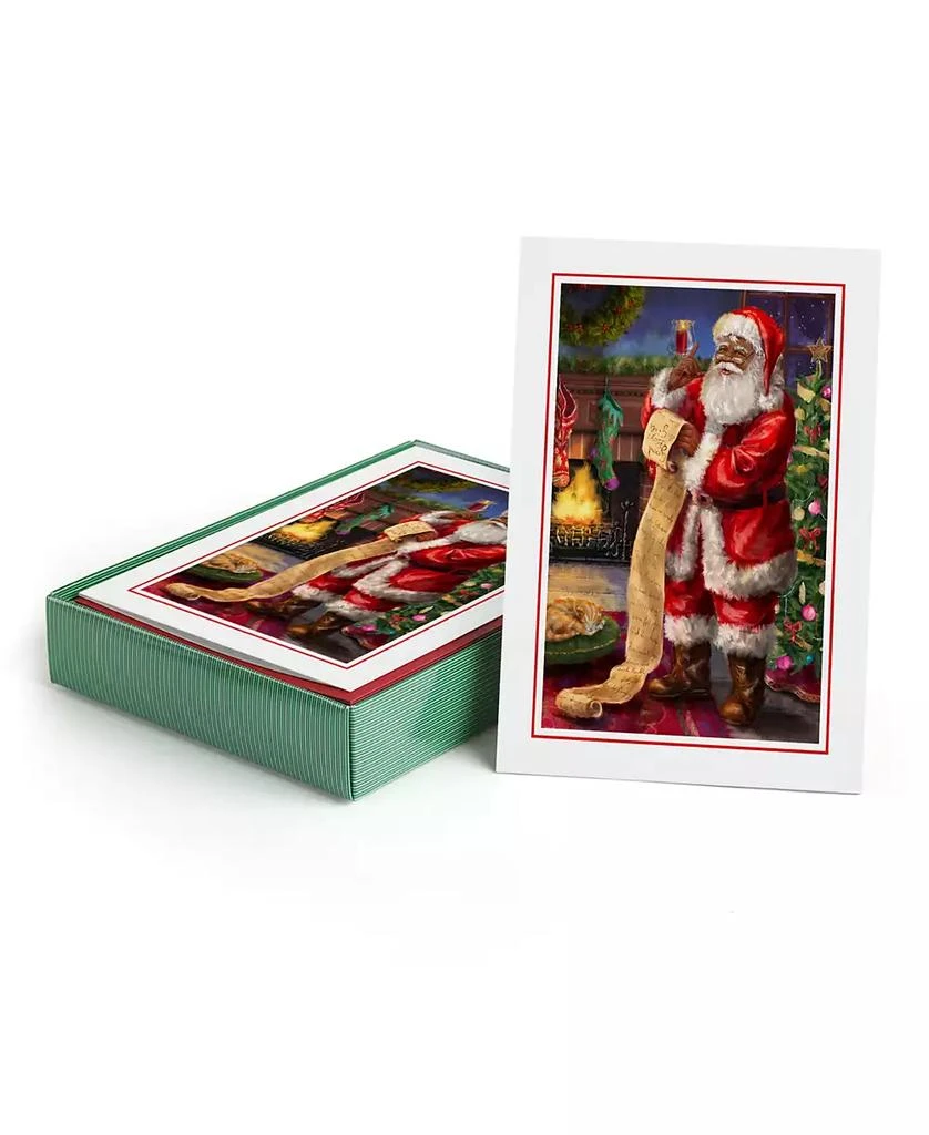 Masterpiece Studios Santa With List Holiday Boxed Cards 2