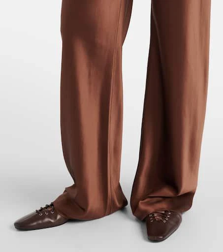 VERONICA BEARD Billie silk-blend straight pants 5